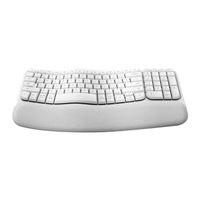 Logitech Wave Keys Ergonomic Wireless Keyboard - Off-White