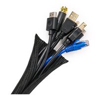 Wrap-It Mesh Cable Sleeve - 10' x 0.75&quot; (Black)