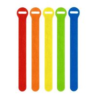Wrap-It Self-Gripping Cable Ties - 12&quot; x 0.5&quot; (15-Pack) Assorted Color