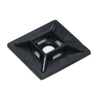 Cable Ties Unlimited 1&quot; 4-Way Adhesive Cable Mounts 100/bag - Black