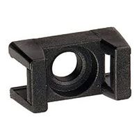 Cable Ties Unlimited Saddle Mount #6 Screw 100/bag - Black