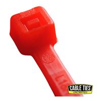 Cable Ties Unlimited 6&quot; 40lb Cable Ties 100/bag - Red