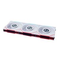 Lian Li TL LCD Regular Fluid Dynamic Bearing 120mm Case Fan - White 3 Pack