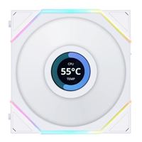 Lian Li TL LCD Reverse Fluid Dynamic Bearing 120mm Case Fan - White
