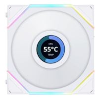 Lian Li TL LCD Reverse Fluid Dynamic Bearing 140mm Case Fan - White