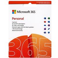 Microsoft 365 Personal - 12 Month Subscription Auto-Renewal, Up to 6 People