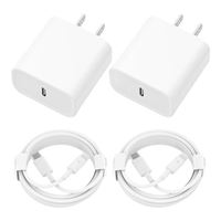  iPhone Charger 2 Pack 20W PD USB C Wall Fast Charger