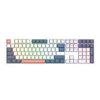 Redragon Trundle K668 RGB Hot-swappable Wired Gaming Keyboard (White) - Red Switches