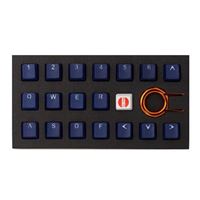  Rubber Gaming Backlit Keycaps 18 keys Dark Blue