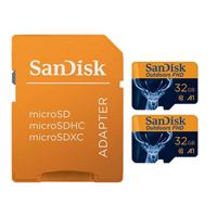 SanDisk 32GB Outdoors Full HD microSDXC Class 10 / U1 / V10 Flash Memory Card (2-Pack)