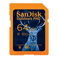 SanDisk 64GB Outdoors Full HD SDXC Class 10 / U1 / V10 Flash Memory Card (4-Pack)