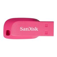 SanDisk 64GB Cruzer Blade SuperSpeed+ USB 2.0 Flash Drive - Electric Pink