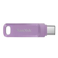 SanDisk 128GB Dual Drive Go SuperSpeed+ USB 3.1 (Gen 1) Flash Drive - Lavender