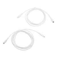 Inland USB Type-C to USB Type-C Cable (White) - 6ft. (2 Pack)