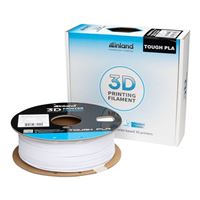 Inland 1.75mm PLA Tough 3D Printer Filament 1.0 kg (2.2 lbs.) Spool - Cold White