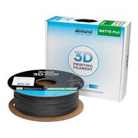 Inland 1.75mm PLA Matte 3D Printer Filament 1.0 kg (2.2 lbs.) Spool - Ash Gray
