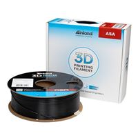 Inland 1.75mm ASA 3D Printer Filament 1.0 kg (2.2 lbs.) Cardboard Spool - Jet Black