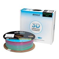 Inland 1.75mm Glow in Dark Fluorescent Multi-Colored PLA Filament 1kg Spool (2.2lbs) Spool - Rainbow