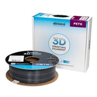 Inland 1.75mm PETG 3D Printer Filament 1kg Plastic Spool (2.2 lbs) - Dark Gray