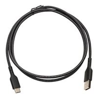 Inland USB 2.0 (Type-A) Male to USB 2.0 (Type-C) Male Braided Cable 3.3 ft. - Black