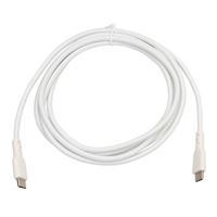 Inland USB 2.0 (Type-C) Male to USB 2.0 (Type-C) Male Braided Cable 6.6 ft. - White