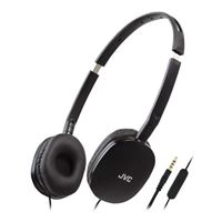 JVC FLATS Wired Headphones - Black