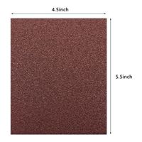 Leo Sales Ltd. Sandpaper - 5.5 x 4.5 Inches - Multipack - 60/120/240/400/800 (5 of each)