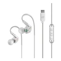 Meeaudio M6 Secure-Fit USB Type-C Wired Earbuds - Clear