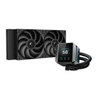 DeepCool MYSTIQUE 240 LCD 240mm All in One Liquid CPU Cooling Kit - Black