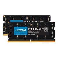 Crucial 24GB (2 x 12GB) DDR5-5600 PC5-44800 CL46 Dual Channel Laptop Memory Kit CT2K12G56C46S5 - Black