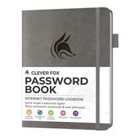 Clever Fox Password Book Gray