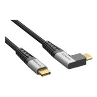EZQuest Inc. DuraGuard USB Type-C to USB Type-C Right Angled Charge and Sync Cable 3.94 ft. (1.20 m) - Black