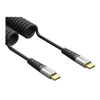 EZQuest Inc. DuraGuard Coiled USB-C Charge & Sync Cable 4.92 ft. (1.50 m)
- Black