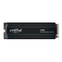 Crucial T705 4TB Micron 232L TLC NAND PCIe Gen 5 x4 NVMe M.2 Internal SSD with Heatsink