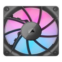 Corsair iCUE LINK RX120 RGB Magnetic Dome Bearing 120mm Case Fan - Black 3 Pack