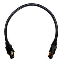 PPA 1 Ft. CAT 8 Gold-Plated Ethernet Cable - Black