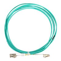 PPA Fiber Optic LC - LC Multi-Mode Patch Cable - 9ft (Aqua)