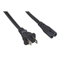 Micro Connectors 15 ft 2-Prong Notebook AC Power Cord (NEMA 1-15P To C7)