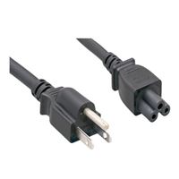Micro Connectors 15 ft 3-Prong Notebook AC Power Cord (NEMA 5-15P To C5)