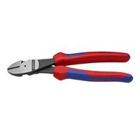 Knipex 8 in High-Leverage Angled Diagonal Cutter with Comfort Grip Handle