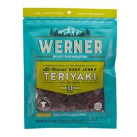 Werner Gourmet Meat Snacks All Natural Teriyaki Beef Jerky 2.4oz
