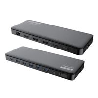 Inland USB Type-C 13-in-1 Dual Displays Docking Station with DisplayLink