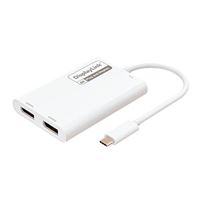 Inland USB Type-C to Dual DisplayPort(4K/60Hz) Adapter