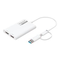 Inland USB Type-C/USB to Dual HDMI(4K/60Hz) Adapter