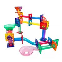  PicassoTiles 71pc Magnetic Marble Run Set