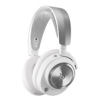 SteelSeries Arctis Nova Pro Wireless Multi-System Gaming Headset - Premium Hi-Fi Drivers - Active Noise Cancellation - Infinity Power System - Stealth Retractable Mic - PC, PS5/PS4, Switch, Mobile - White
