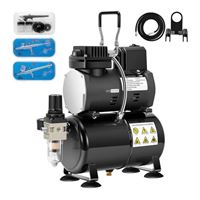 Vivo Airbrush Kit with 1/5 HP Professional Air Compressor with 3L Tank