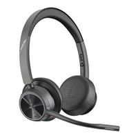 Plantronics Poly Voyager 4320 UC Bluetooth Wireless Headset - Black