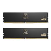 TeamGroup T-Create EXPERT 32GB (2 x 16GB) DDR5-6400 PC5-51200 CL32 Dual Channel Desktop Memory Kit CTCED532G6400HC32ADC01 - Black
