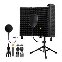  Dmsky Microphone Isolation Shield with Pop Filter and Tripod Stand